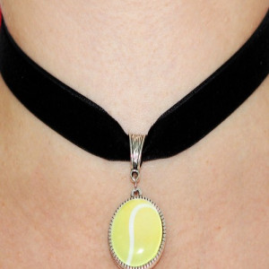 Colier "Choker minge de tenis"