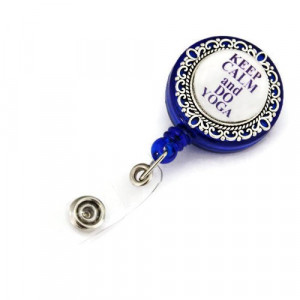 Accesoriu ecuson - "Keep calm and do yoga"