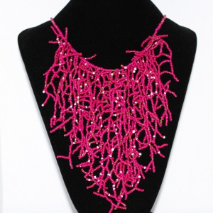 Colier "Avia" magenta