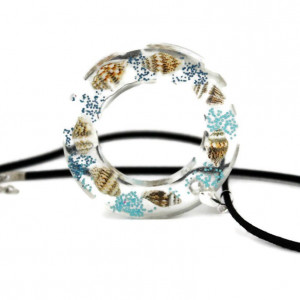 Colier pandantiv rasina "Frumusetile marii"