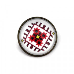 Brosa personalizata cu motiv traditional - M3