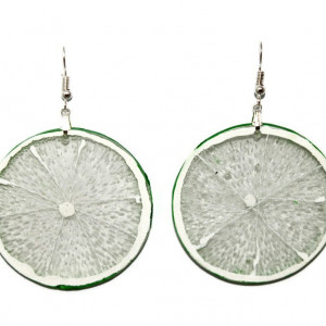 Cercei rasina, felii de lime