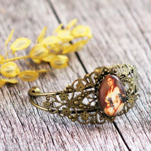 Bratara vintage - "Pretty lady"