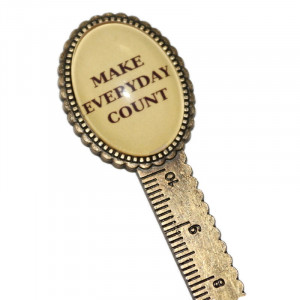 Semn de carte cheie gradata cu mesaj Make Everyday Count
