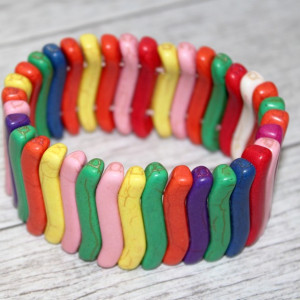 Bratara howlite "Color outfit"