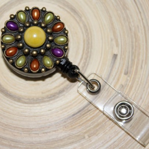 Accesoriu ecuson cu mandala orange