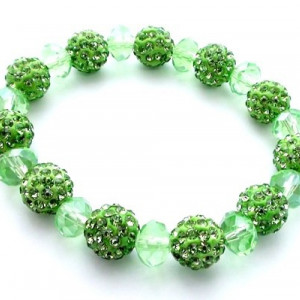 Bratara Shamballa verde
