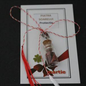 Pandantiv martisor piatra soarelui - piatra personalitatii