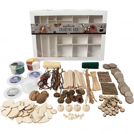Kit creativ cu plastilina Foam Clay si Silk Clay - Natura