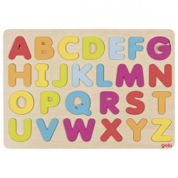 Puzzle lemn Goki alfabet