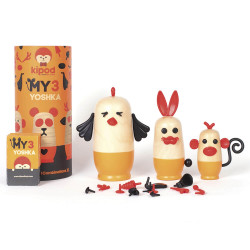 Joc din lemn Kipod Toys - MY 3 JOSHKA - Animale