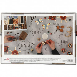 Kit creativ cu plastilina Foam Clay si Silk Clay - Natura