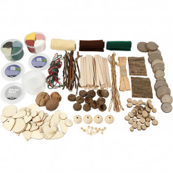 Kit creativ cu plastilina Foam Clay si Silk Clay - Natura