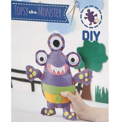 Set creativ - Kit din fetru DIY - Monstrulet Topsy