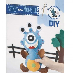 Set creativ - Kit din fetru DIY - Monstrulet Spikey