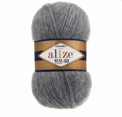 Angora Real 40 - Medium Grey Melange 182