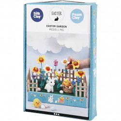 Kit creativ din plastilina Foam Clay si Silk Clay - Gradina de Pasti