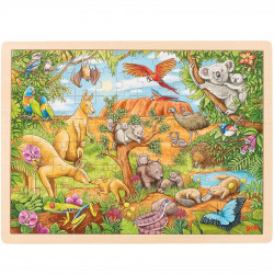 Puzzle lemn Goki - Animale australiene