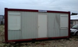 Container modular cu 2 compartimente birou si grup sanitar