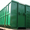 Container metalic pe role pentru deseuri
