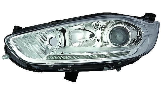 Peça - Farol Direito Led C/ Luz Diurna C/ Motor Ford Fiesta 3 / 5P 