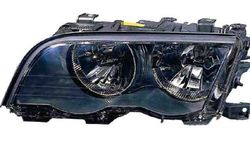 Farol Esquerdo Eletrico Bmw S-3 E46 4P/ Touring 98-01 Mascara Preta
