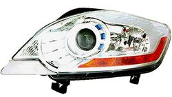 Farol Direito Eletrico C/ Motor Ford Kuga 08-13 Lente Branca