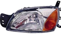 Farol Direito Eletrico Laranja C/ Motor Ford Courier 99-02