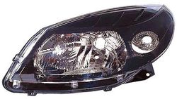 Farol Esquerdo Dacia Sandero 08-11 Mascara Preta