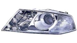 Farol Esquerdo Eletrico Skoda Octavia 04-09 Xenon+H1