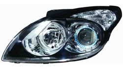 Farol Esquerdo Eletrico Hyundai I30 07-12 Mascara Preta