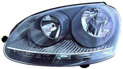 Farol Esquerdo Eletrico Vw Golf V 03-08 Mascara Cinza