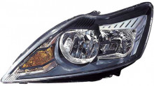 Farol Esquerdo Ford Focus 08-10 Mascara Preta