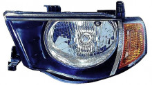 Farol Esquerdo Mitsubishi L200 06- Pisca Laranja