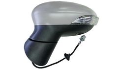 Espelho Direito Eletrico Asferico Termico P/ Pintar C/ Pisca e Luz Presença Ford Fiesta 12-