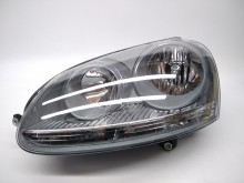 Farol Esquerdo Eletrico Vw Golf V 03-08 Mascara Cinza