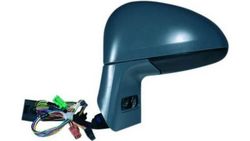 Espelho Esquerdo Eletrico Azul Citroen C4 04-10 Convexo Termico P/ Pintar