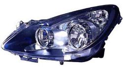 Farol Esquerdo Opel Corsa D 06-11 Mascara Preta