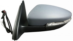 Left -COMPLET MIRROR -Electrical -Aspherical -Heated -Primed -Foldable -Indicator Lamp-8 Pins Volkswagen New Beetle | 12-