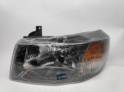 Farol Esquerdo Eletrico Ford Transit 00-06 Mascara Preta