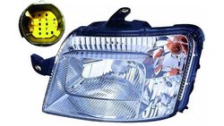 Farol Direito Eletrico Fiat Panda 03-11 F. Amarela