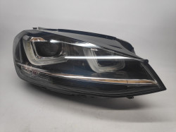 Farol Direito Fundo Negro Led H7+DS3+H21 Volkswagen Golf VII | 12-17