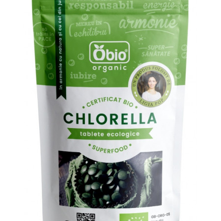 Chlorella tablete eco 125g Obio
