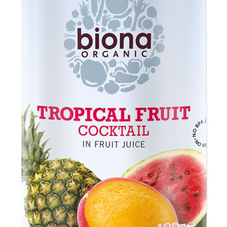 Cocktail de fructe tropicale bio 400g Biona