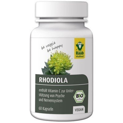 Rhodiola rosea bio 550mg, 60 capsule vegane RAAB