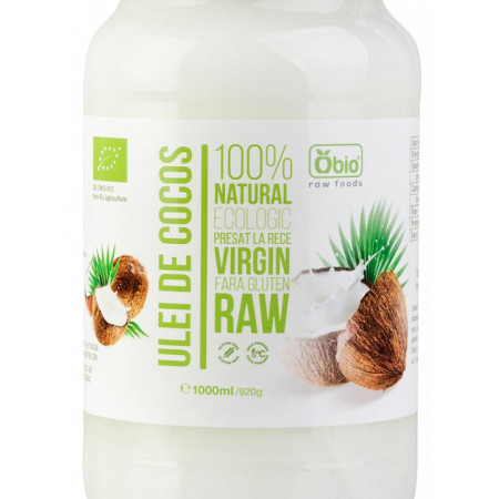 Ulei de cocos virgin raw bio 1000ml OBIO