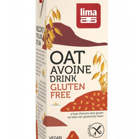 Bautura vegetala de ovaz fara gluten eco 1L Lima