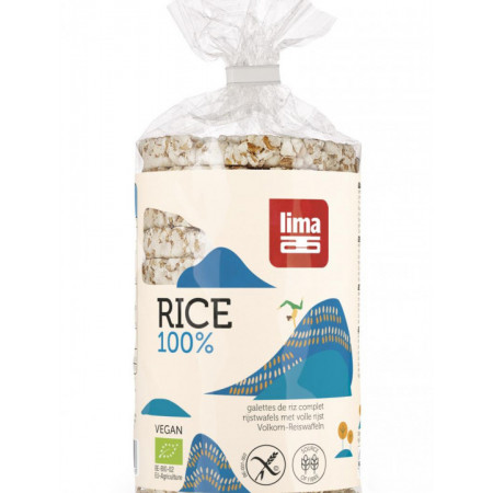 Rondele de orez expandat cu sare LIMA eco 100g Lima