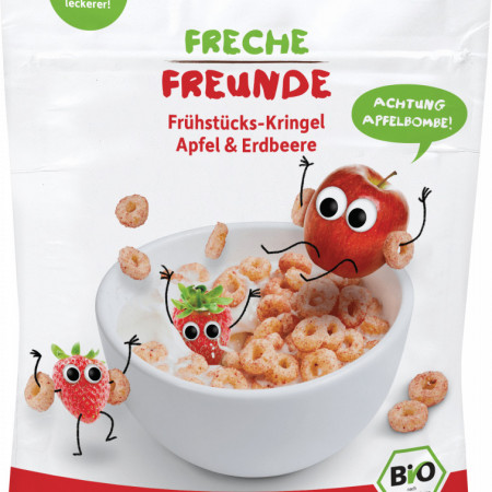 CEREALE PT, MIC DEJUN CU MERE SI CAPSUNI BIO 125G Erdbar