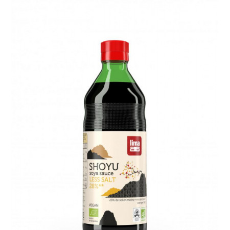 Sos De Soia Shoyu Eco Cu Continut Redus De Sare 250ml Lima